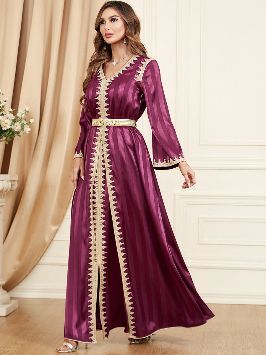 Satin Two Piece Evening Dress