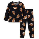 2-piece children's cute bear long-sleeved set