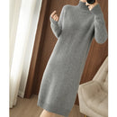 Women's Base Cashmere Woolen Skirt Gray