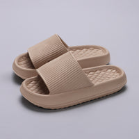 Summer EVA Solid Color Slippers Khaki