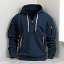 New Shoulder Drop Hoodie Navy Blue S