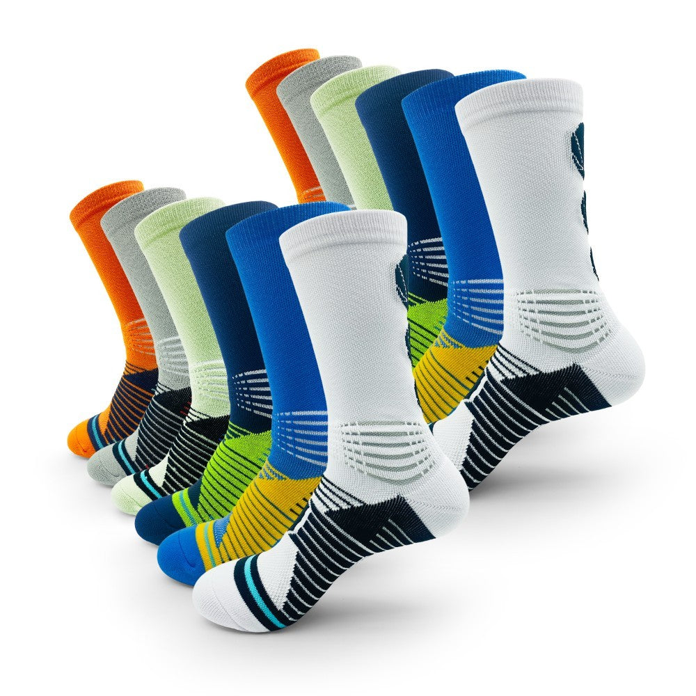 6 Pairs Of Breathable Calf Socks 6pairs