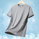 T-shirt Silk Thin for Men Gray M(40 kg-50 kg)