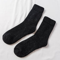 Men's Cashmere Thickened Cashmere Socks Mens black One size