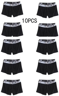 10Pcs Men's Underwear E 10pcs 4XL 80-85kg