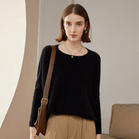 100% Cashmere Round Neck Shawl Bottoming Shirt