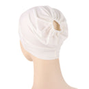 New Multicolor Back Elastic Hat White b