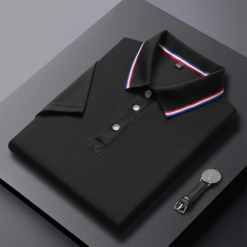 Solid Color Polo Shirt