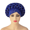 Muslim Adjustable Space Layer African Hat Blue Free size