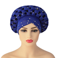 Muslim Adjustable Space Layer African Hat Blue Free size