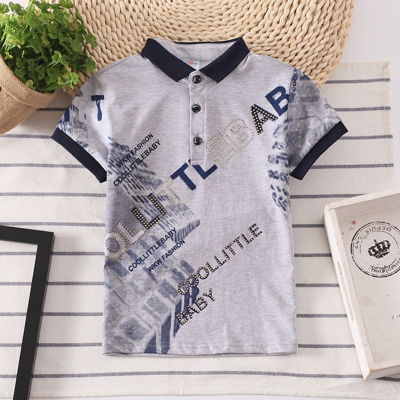 Children Clothes Baby Wear Children's T-Shirt Grey