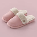 Home non-slip thick warm and comfortable EVA waterproof cotton slippers Pink