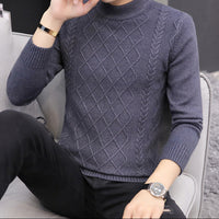 Men's cashmere padded sweater