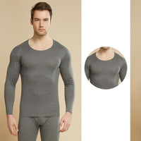 Cashmere Thermal Underwear Suit Mens light grey