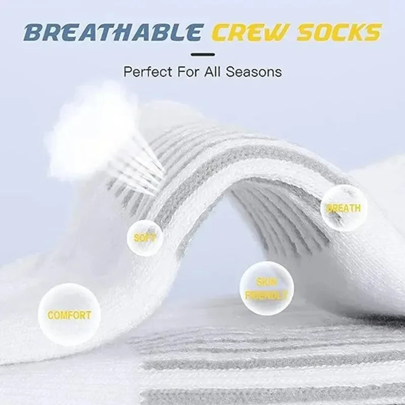 6 Pairs Men's Gym Socks