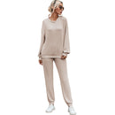 Comfortable Long-sleeved And Trousers Loungewear Set