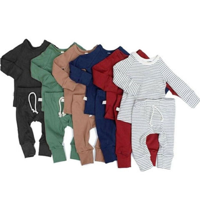 Cotton tracksuits set baby clothing