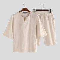 Men's cotton pajamas Beige