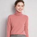 Pile up collared cashmere sweaters Skin pink