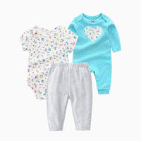 Spring And Autumn Infant Clothing Three-piece Suit