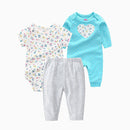 Spring And Autumn Infant Clothing Three-piece Suit 3602 style