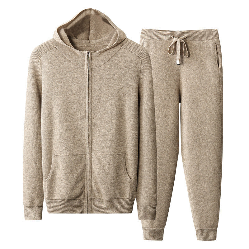 Thickened Casual 100% Cashmere Set