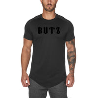 New Gym Wear Plain Shirts Custom Mens Fitness Sports Clothing Black with letter