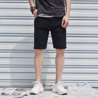 Men's denim shorts Black