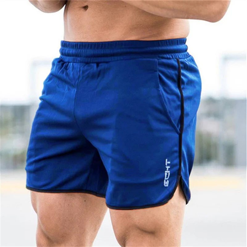 Men Fitness Shorts Blue XXL