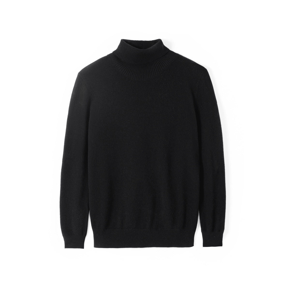 Turtleneck Sweater Multicolour Fine Wool Sweater Black