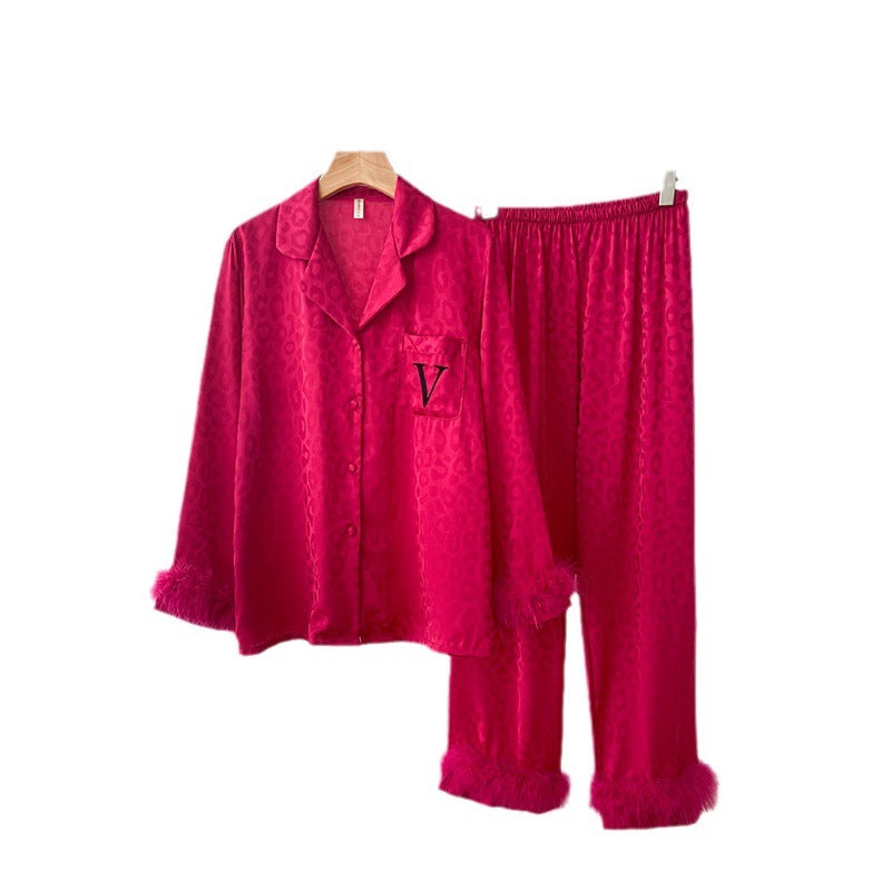 Feather Model Loose Pyjamas For Women