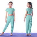 Children's Yoga Clothing Set Green