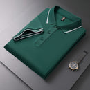 Men's Polo Shirt Lapel T-shirt Summer Short Sleeve Postal Green