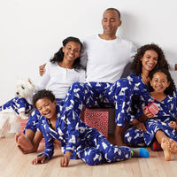 Casual Printed Two-piece Pajamas, Parent-Child Wear