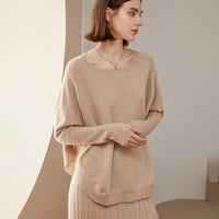 100% Cashmere Round Neck Shawl Bottoming Shirt