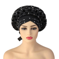 Muslim Adjustable Space Layer African Hat Black Free size