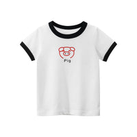 Girls' Short-sleeved T-shirt Children's Clothing White