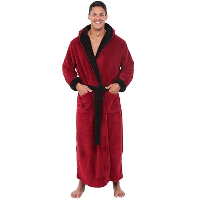 Men's Pajamas Solid Color Home Wear Red