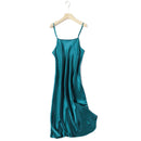 Suspender Pure Silk Nightdress Green