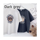 Children Clothing Children Short-sleeved T-shirt Boys Summer New Baby Summer Children Half-sleeved Western Style Dark gray