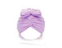 Cute and Soft Turban Headwrap For Little Girls 35 to 48 Purple