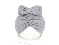 Cute and Soft Turban Headwrap For Little Girls 35 to 48 Grey