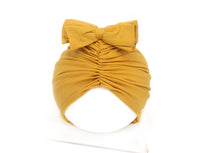 Cute and Soft Turban Headwrap For Little Girls 35 to 48 Yellow