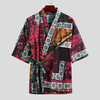 Patterned Cotton Pajamas Set For Men