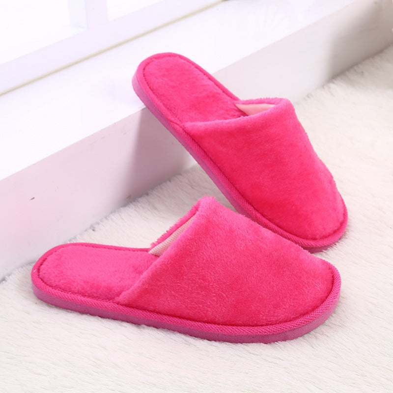 Cotton Slippers For Women Rose Red