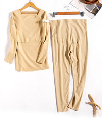 Nursing Pyjamas Set For Women Yellow