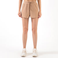 Lace Wide Loose Shorts Casual Yoga Shorts Khaki