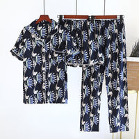 3 Piece Patterned Pyjamas for Women Huang Dahua pants