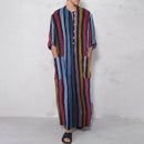 Arab Patterned Striped Robe for Men