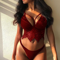 New Style Women Lace Sexy Lingerie Red